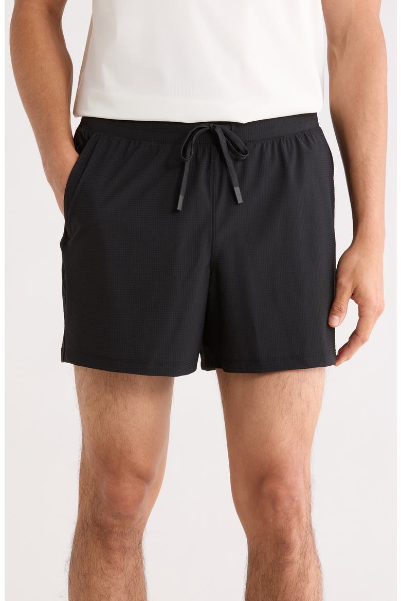 Swiftcore Stratus 5-Inch Shorts, Main, color, BLACK