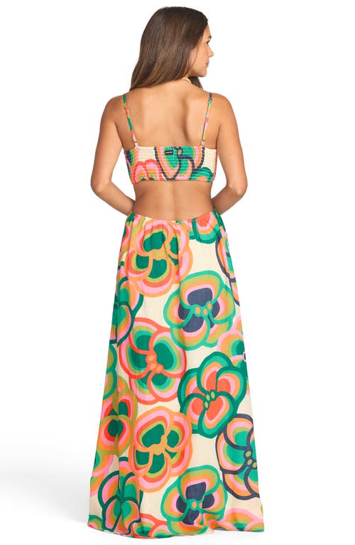 Billabong X Mami Wata True Desire Cutout Cotton Maxi Dress