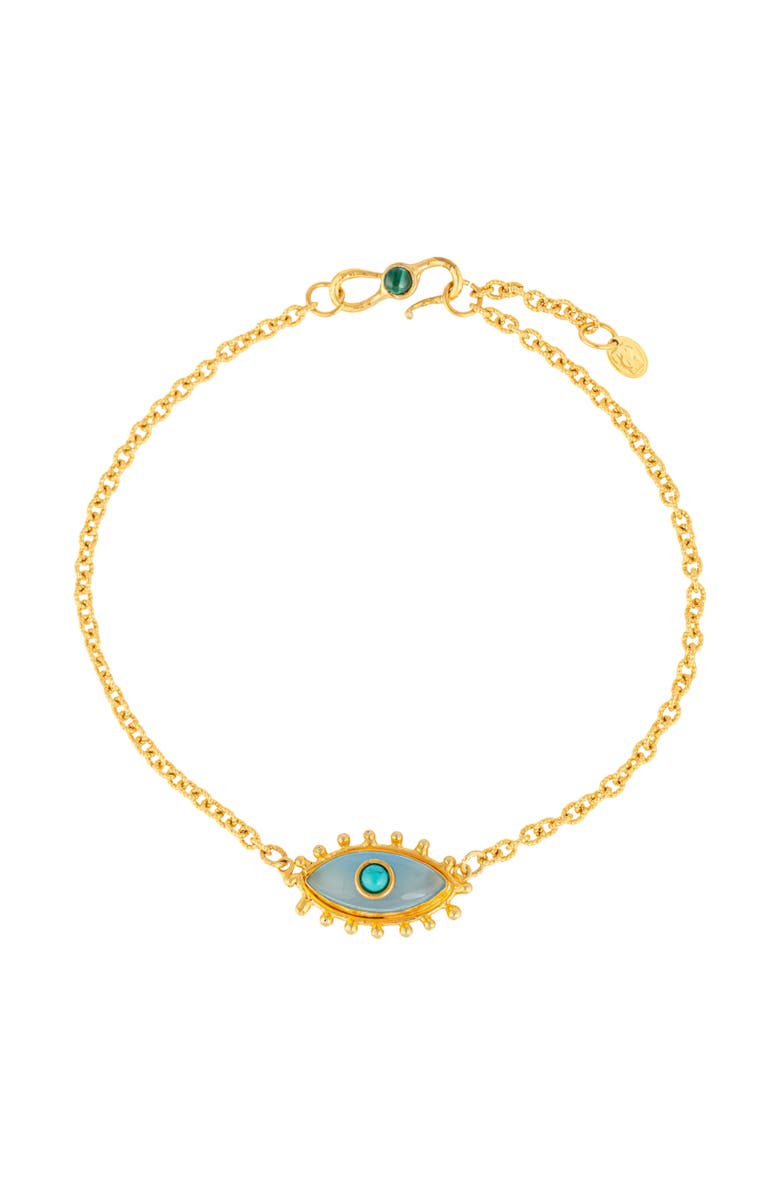 SYLVIA TOLEDANO Third Eye Necklace, Main, color, Blue