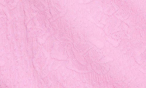 Nzt By Nic+zoe Lace Knit Cotton T-shirt In Pink Hue