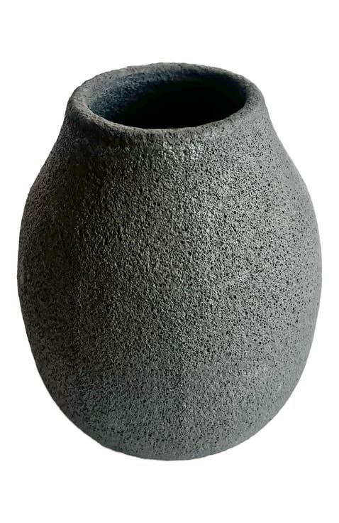 Round Crater Vase