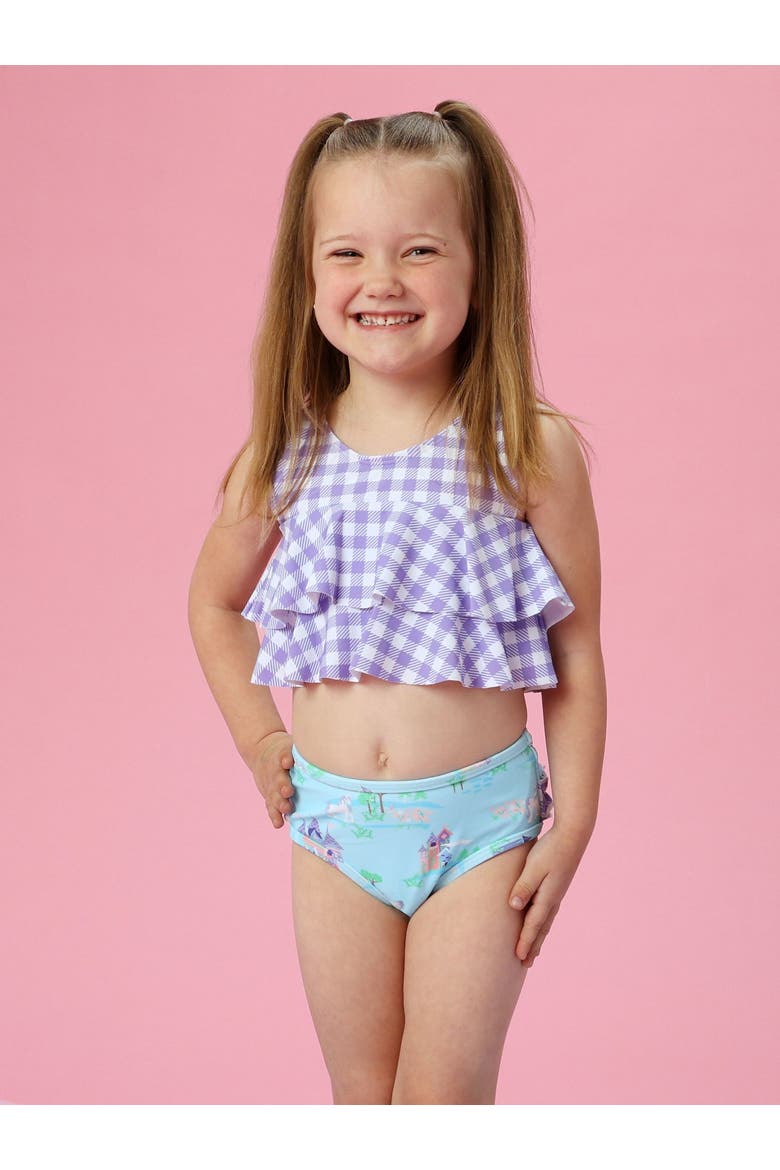Baby Girls Flounce Bikini, Alternate, color, Once Upon a Castle