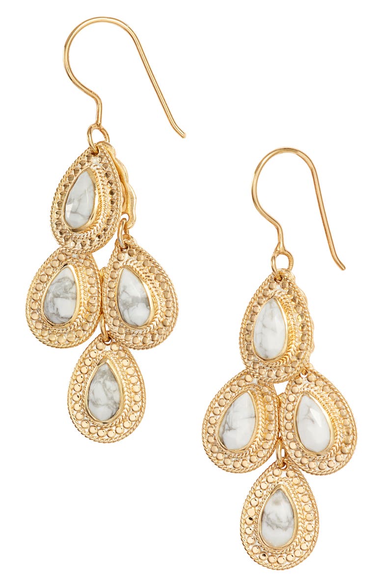 Anna Beck Howlite Chandelier Earrings, Main, color, 