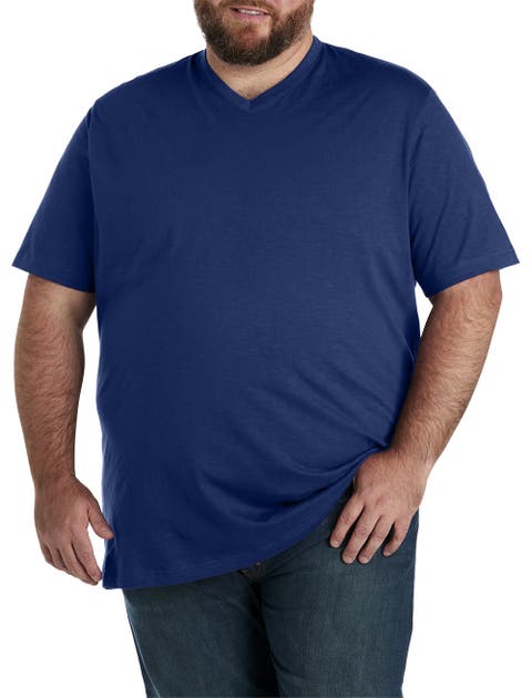 Big & Tall Slub Knit V-Neck T-Shirt