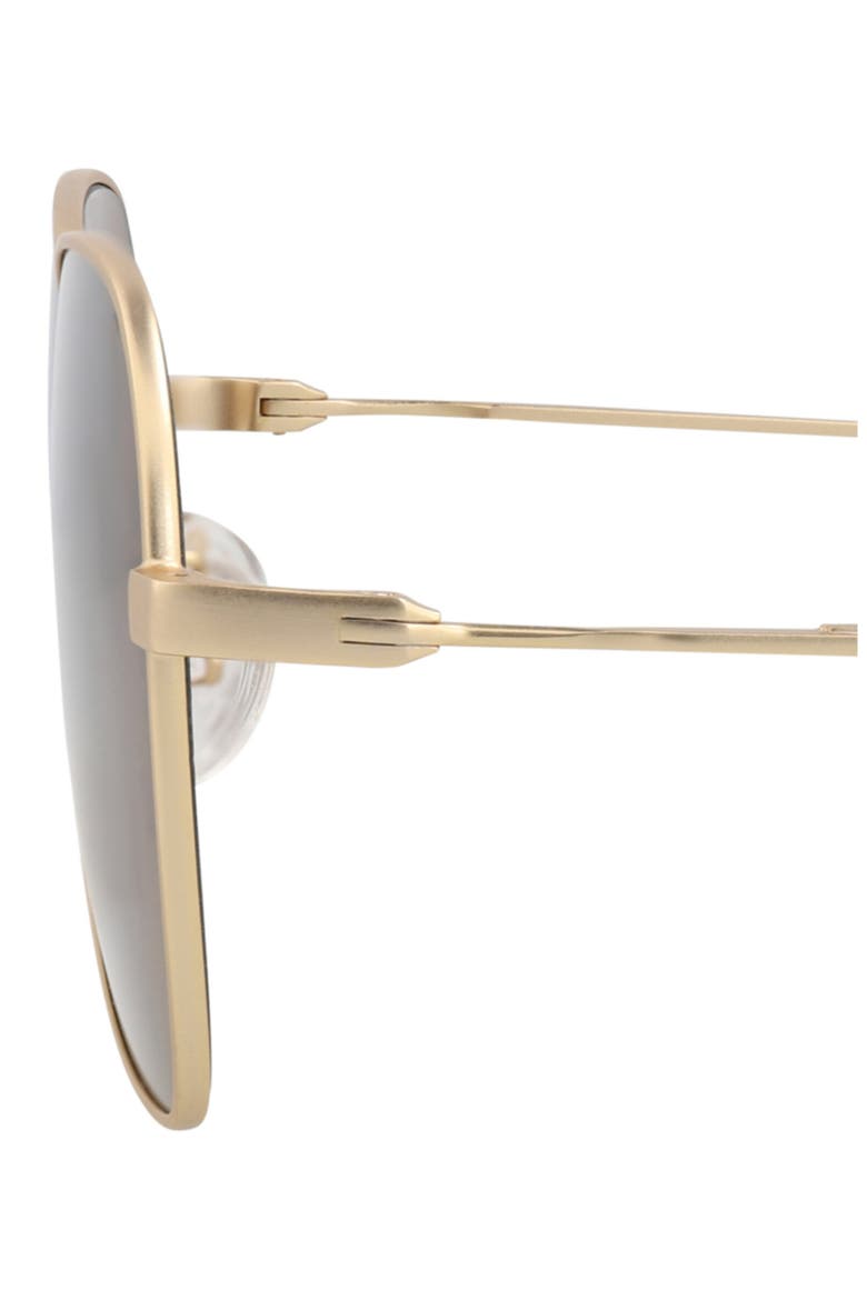 55mm Aviator Sunglasses, Alternate, color, GOLD GOLD BROWN