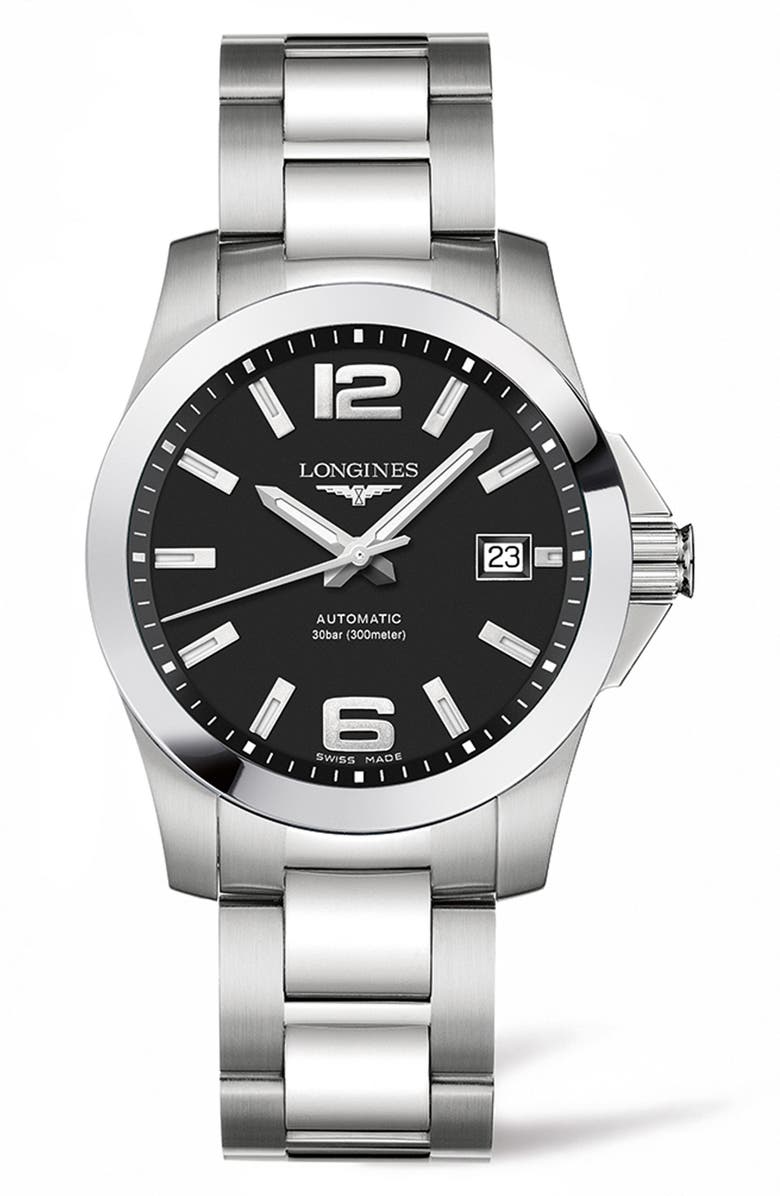 Longines Conquest Automatic Bracelet Watch, 39mm, Main, color,
