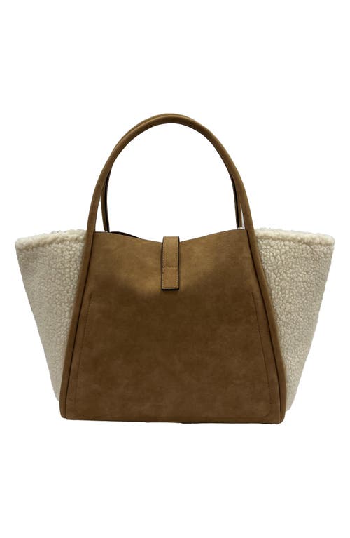 Jelavu Toteshearling Faux Suede & Faux Aspen In Brown
