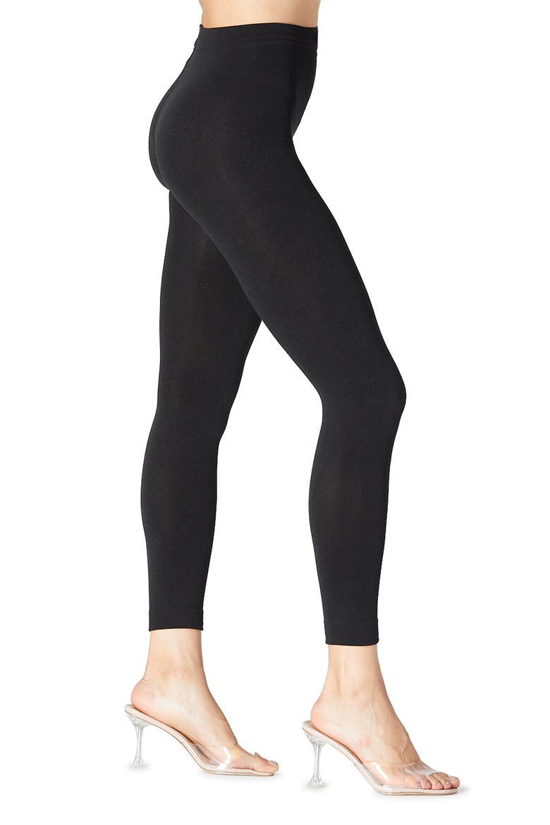 Fleece Lined Thermal Leggings, Main, color, BLACK