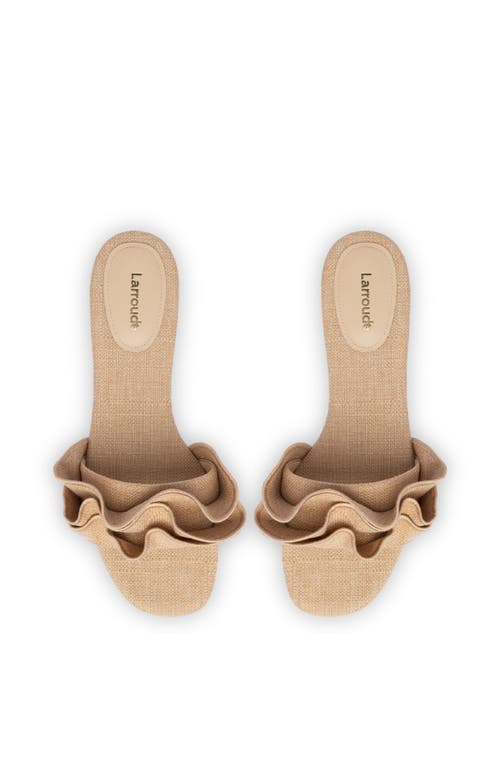 Larroude Larroudé Ivy Ruffle Flat Mule