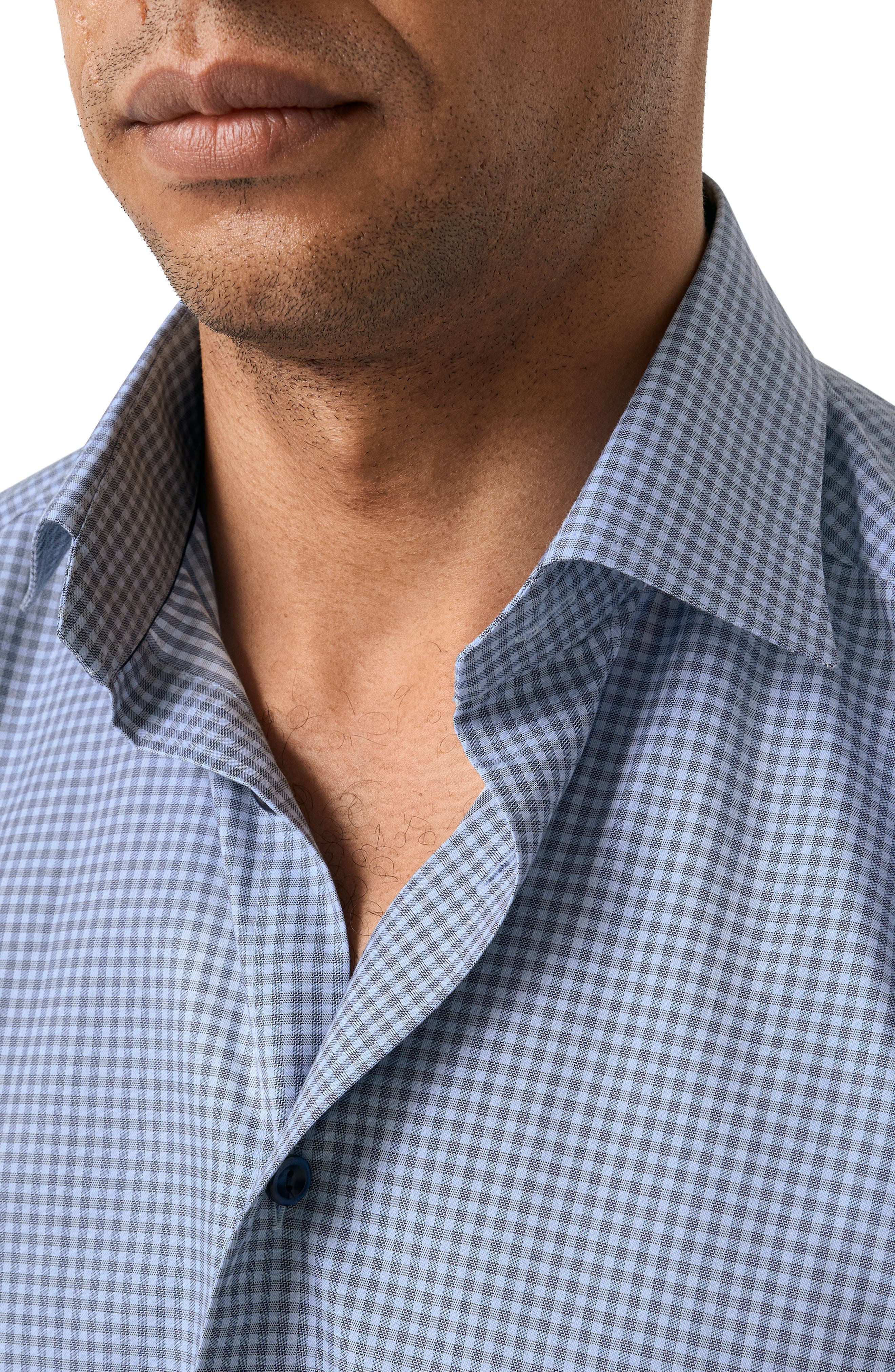 Contemporary Fit Check Twill Button-Up Shirt - image 2