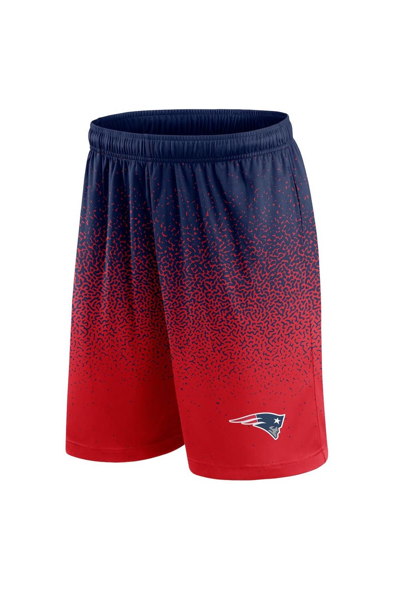 Men's Fanatics Branded Navy/Red New England Patriots Ombre Shorts, Alternate, color, Navy