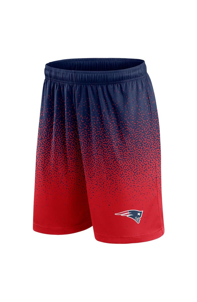 FANATICS Men's Fanatics Branded Navy/Red New England Patriots Ombre Shorts, Alternate, color, 