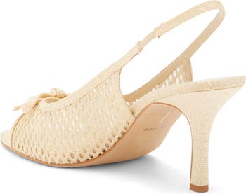 Misa Raffia Slingback Pump