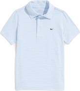 vineyard vines Kids' Bradley Stripe Stretch Polo
