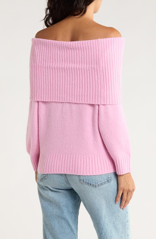Abound Off The Shoulder Sweater In Pink