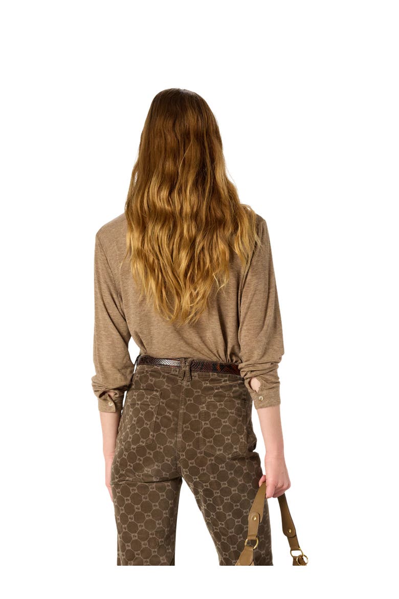 Honorine Jersey Shirt, Alternate, color, Camel