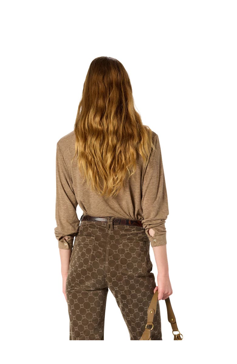 GERARD DAREL Honorine Jersey Shirt, Alternate, color, Camel