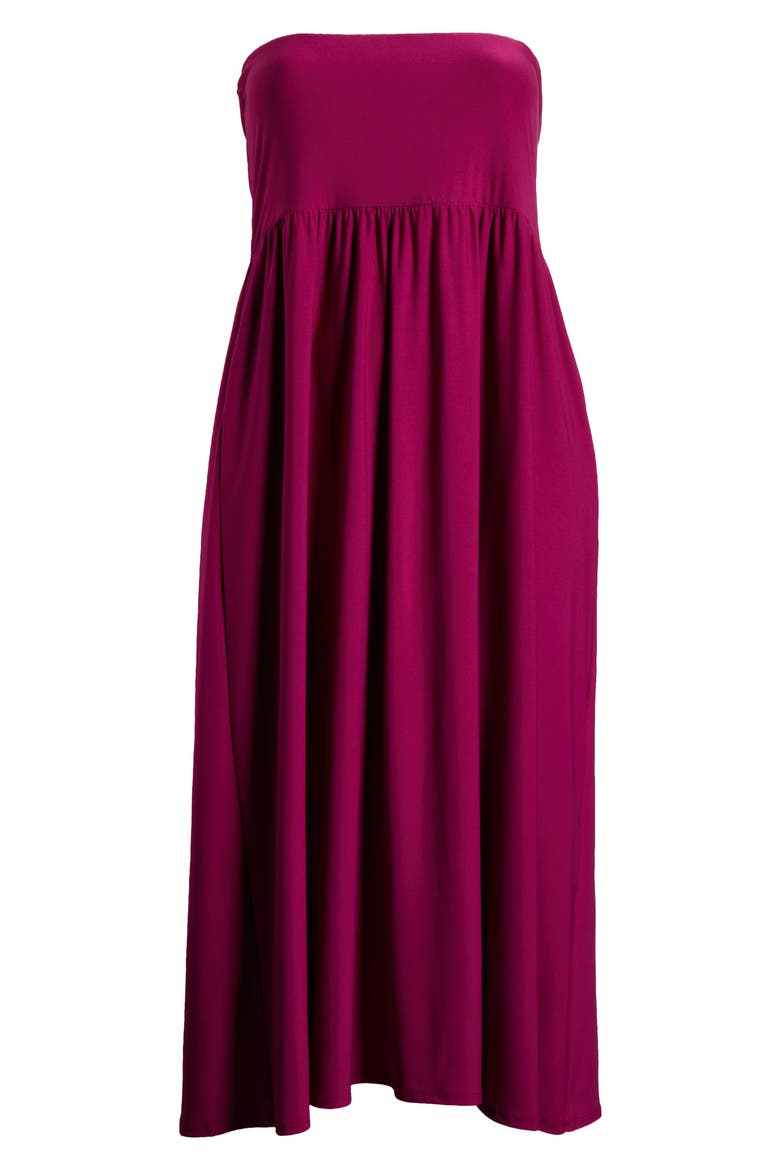 Foldover Maxi Skirt, Alternate, color, MAGENTA