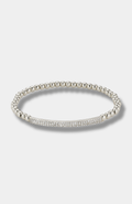 Stella & Dot Tribute Beaded Stretch Bracelet with Pave Bar
