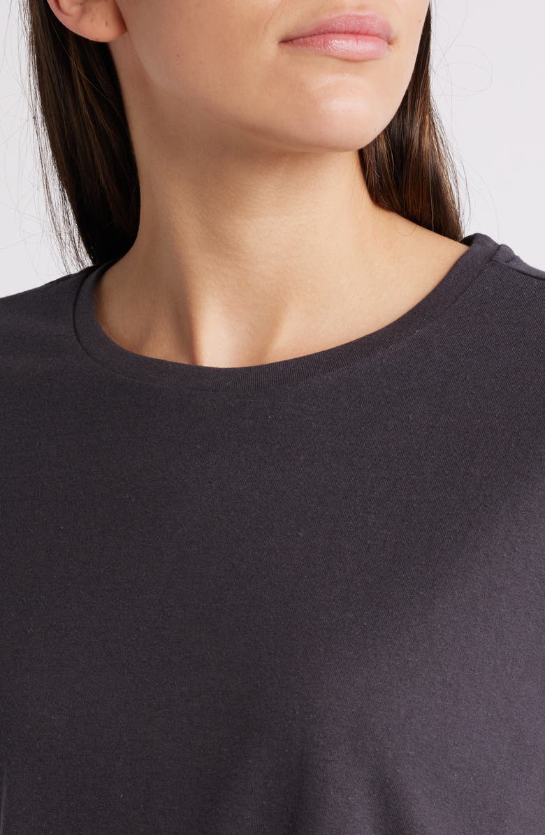 Marine Layer Re-Spun Signature Crewneck T-Shirt, Alternate, color, Black