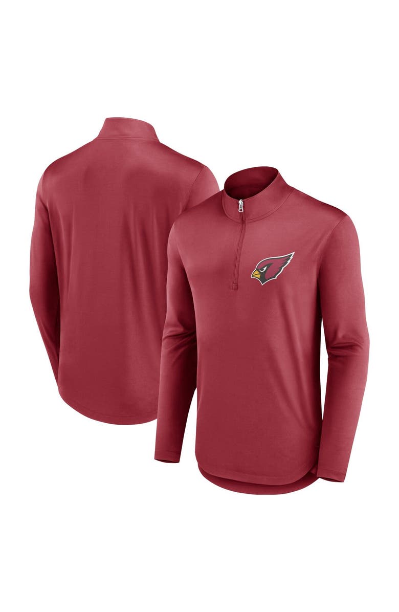 FANATICS Men's Fanatics Branded Cardinal Arizona Cardinals Quarterback Quarter-Zip Top, Alternate, color, Cardinal
