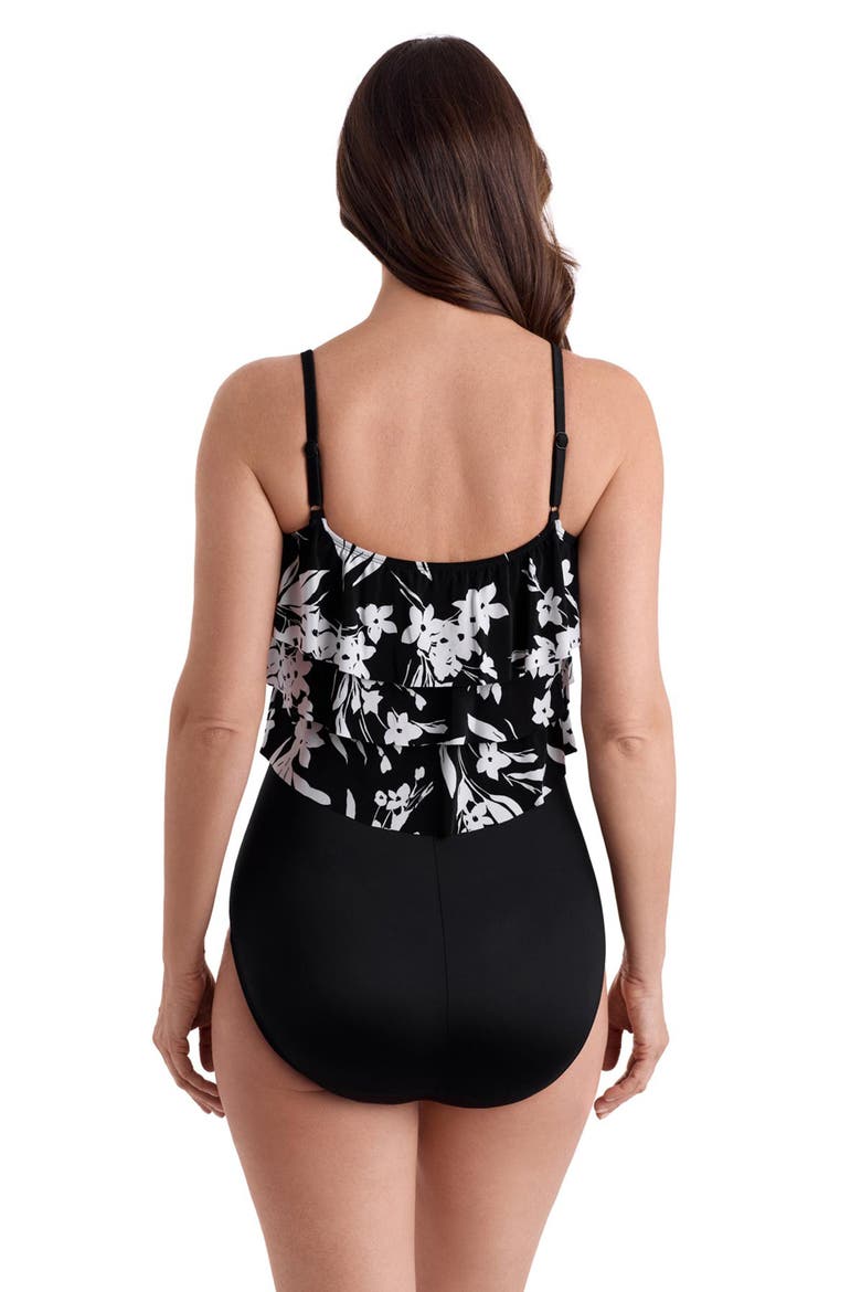 Triple Tier Tank Long Torso One-Piece Swimsuit, Alternate, color, Vineyard Vacay