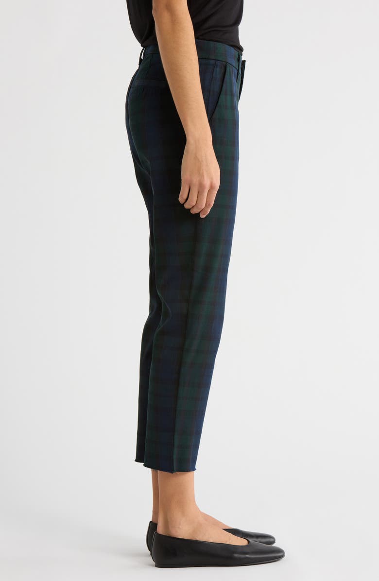 Frank & Eileen Wicklow Crop Chinos, Alternate, color, Black Watch Plaid