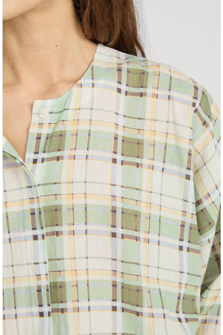 The Plaid Utility Button-Up Shirt, Alternate, color, JADE GREEN MULTI