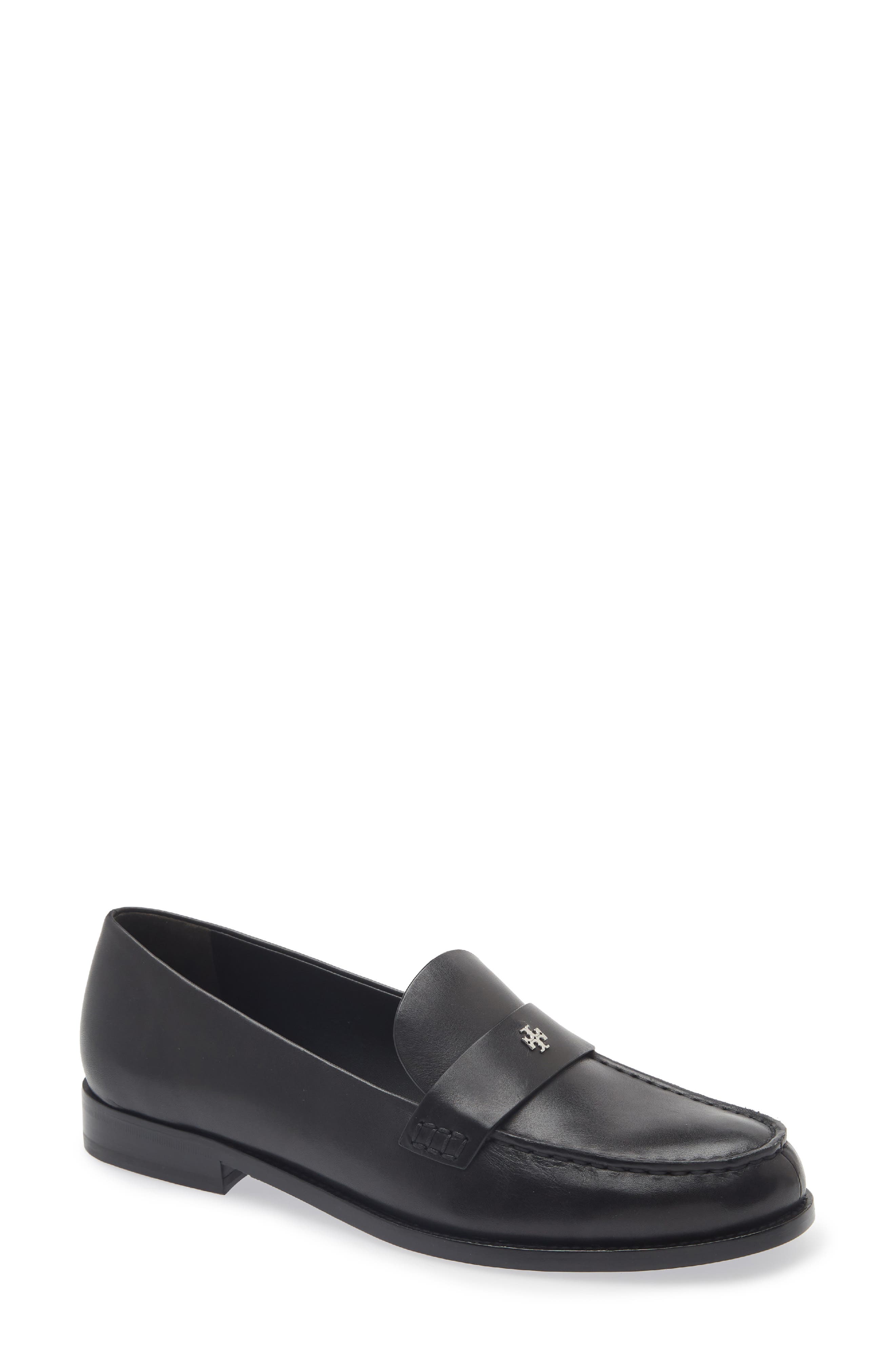 Tory Burch Classic Penny Loafer, Main, color, Perfect Black