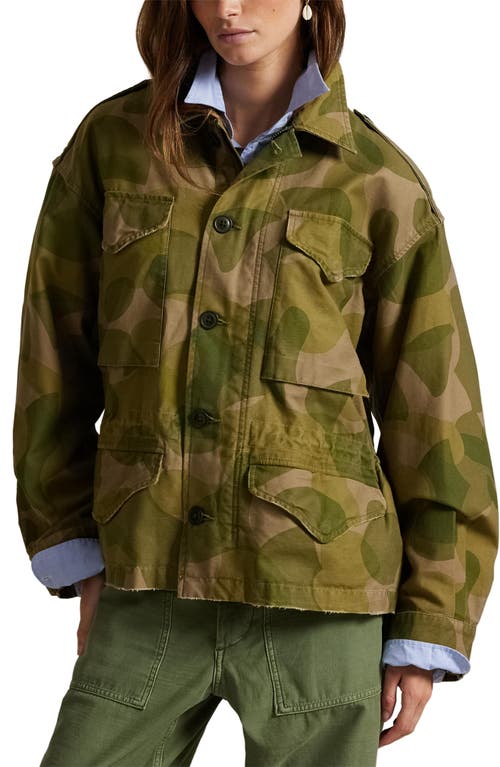 Polo Ralph Lauren Geo Print Cotton Twill Field Jacket