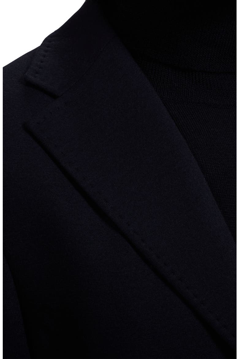 Two Button Wool Blend Blazer, Alternate, color, BLACK