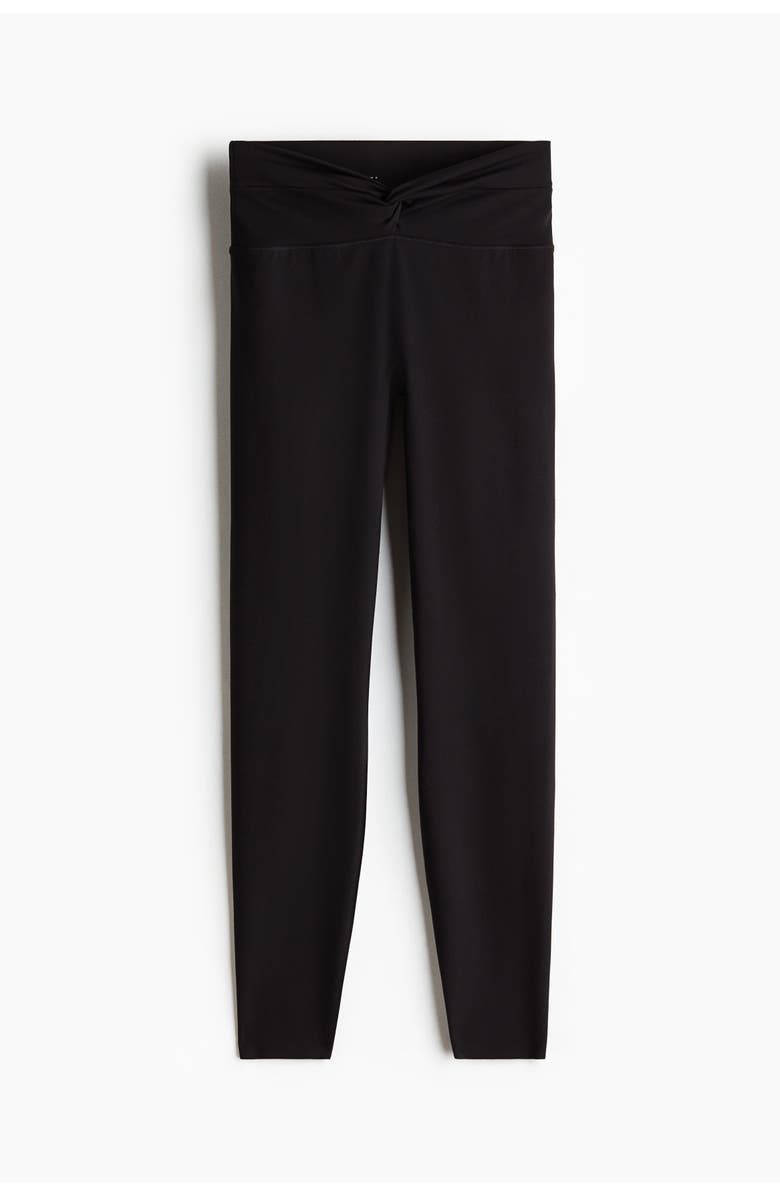 H&M Sports Leggings With Softmove, Main, color, Black