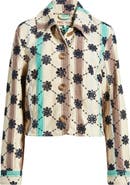 Free People Cassie Mod Stripe Eyelet Cotton Jacket