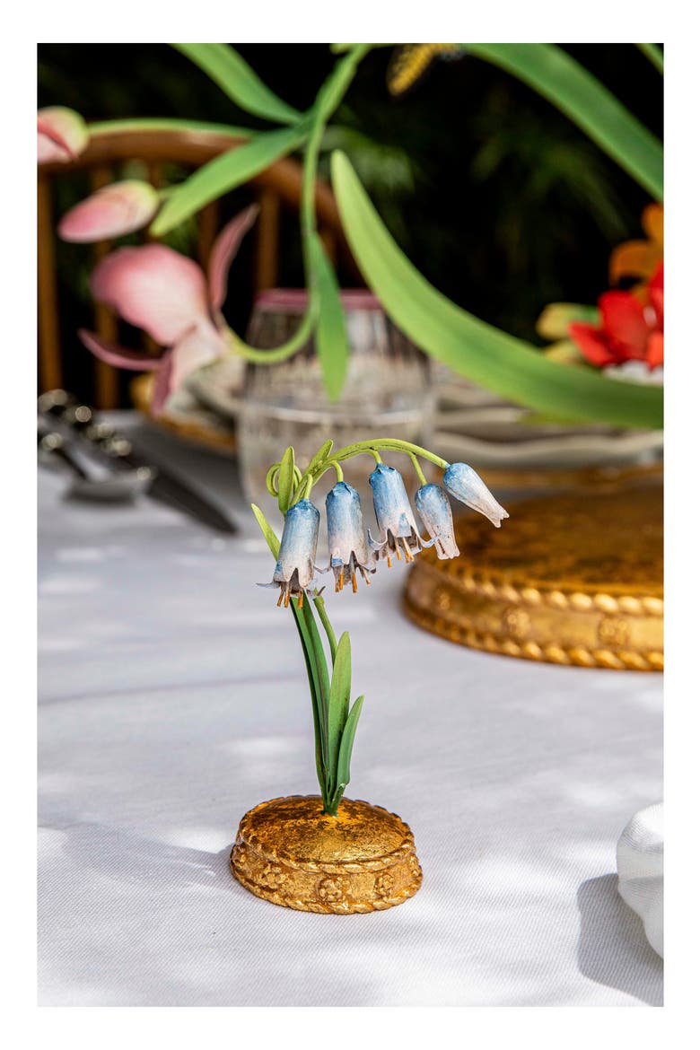 Meadow Walk Bluebell Place Card Holder, Alternate, color, CHAMBRAY