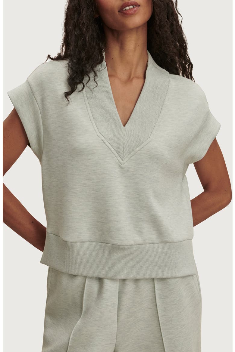 Gracee V-Neck Performance Tank, Main, color, MINT GREEN MARL