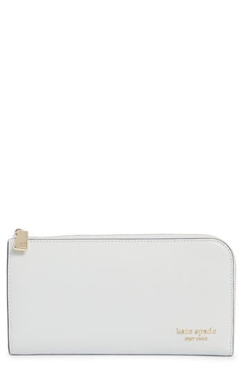 Kate Spade New York Devin Saffiano Leather Wallet In White