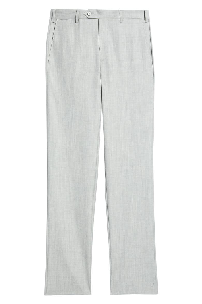 Devon Super 110s Serge Trousers, Alternate, color, PEARL GREY