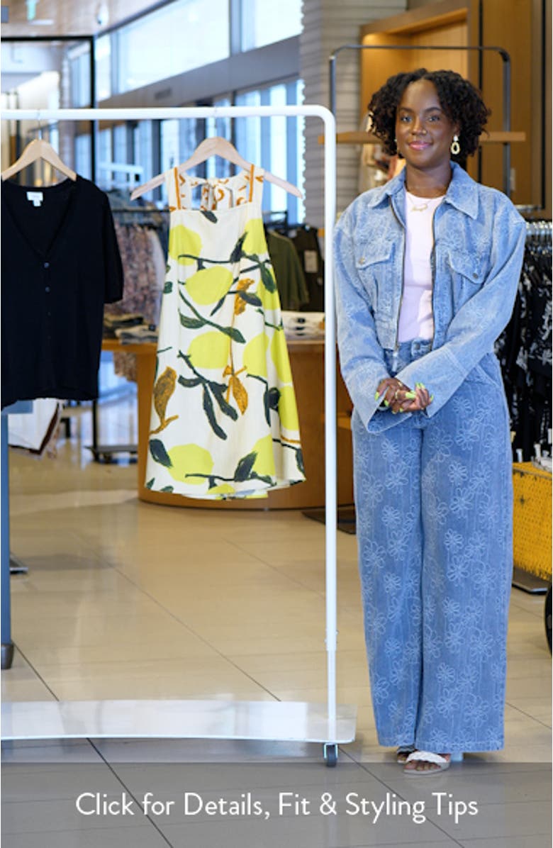 Tie Back Cotton & Linen Minidress, sales video thumbnail