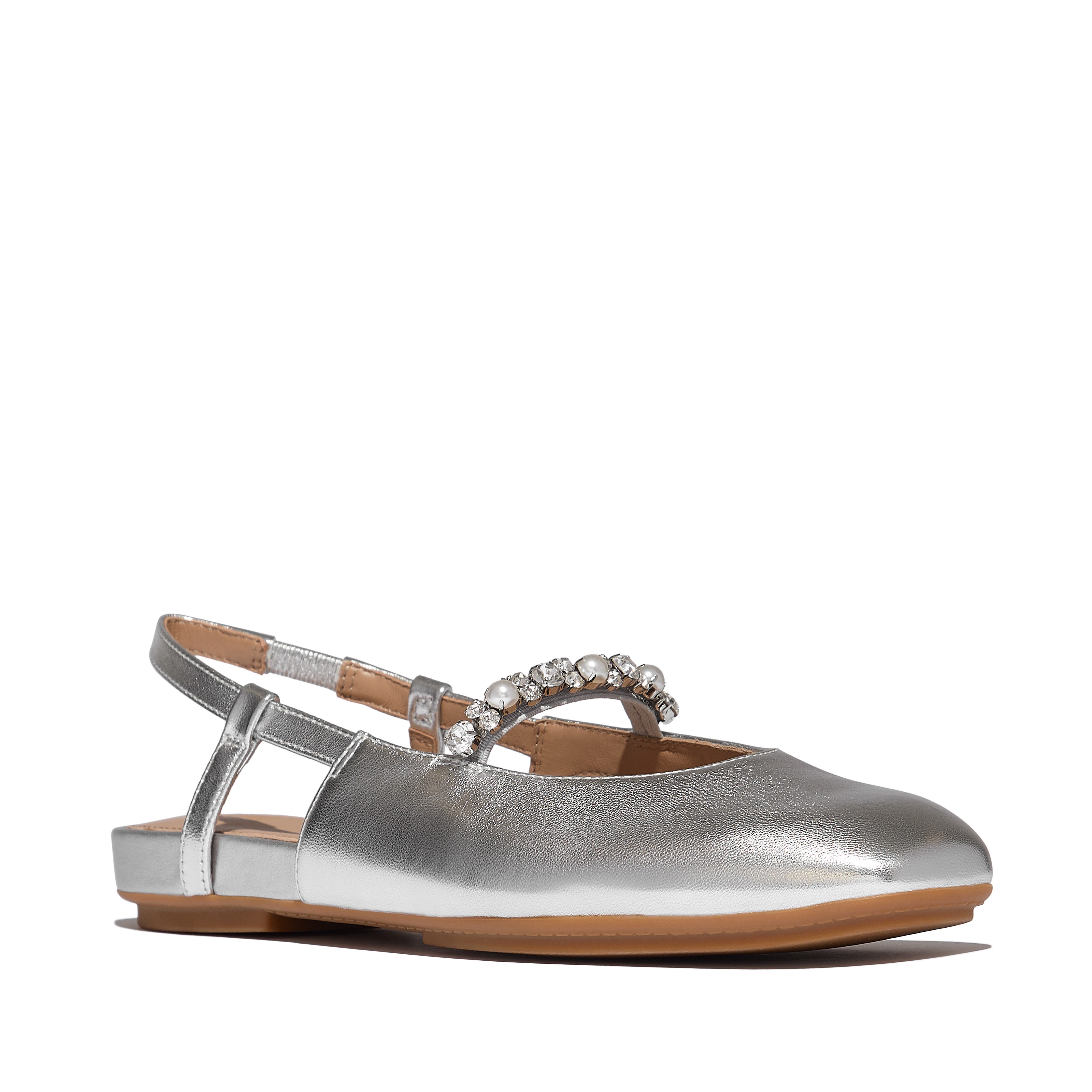 FitFlop Delicato Pearl-Crys Slingback, Main, color, 
