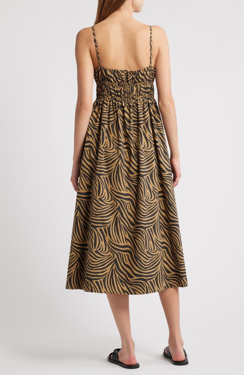 Rails Breeze Shirred Bodice Cotton Blend Sundress, Alternate, color, Cayman