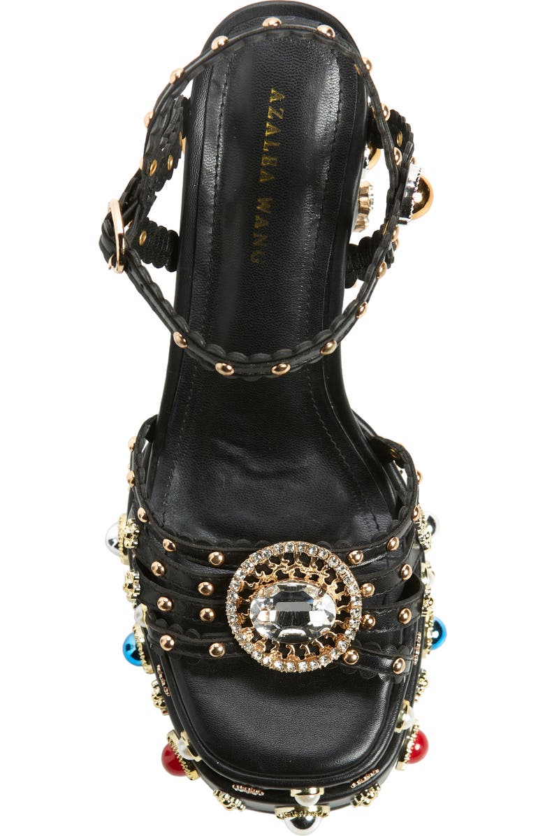 AZALEA WANG Birch Anle Strap Platform Sandal, Alternate, color,