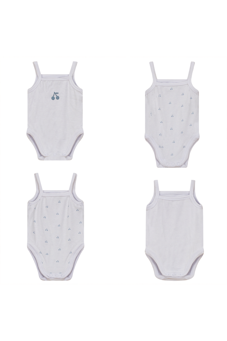 Ribbed Cherry Print Romper Set, Alternate, color, White/Mauve