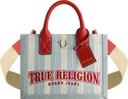 True Religion Denim Stripe Modern Tote