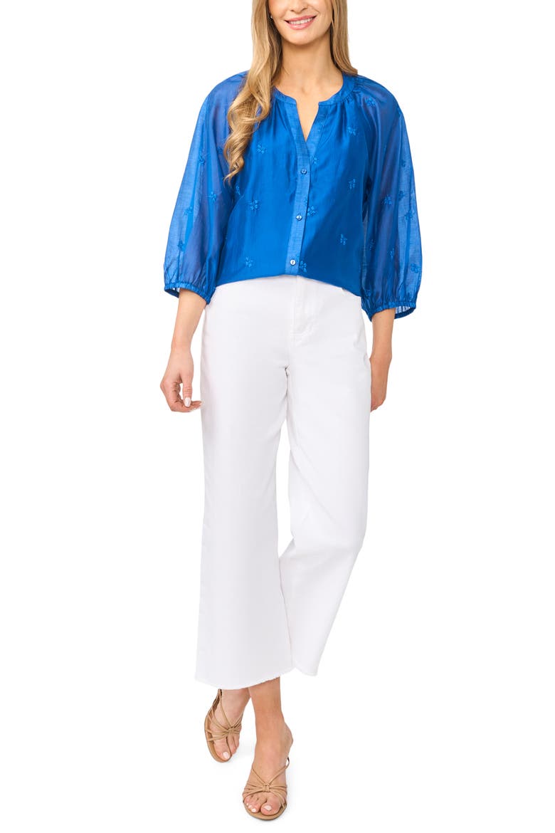 Raglan Sleeve Balloon Top, Alternate, color, BLUEBERRY