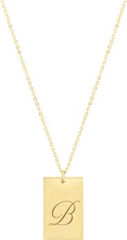 Set & Stones Stella Initial Necklace