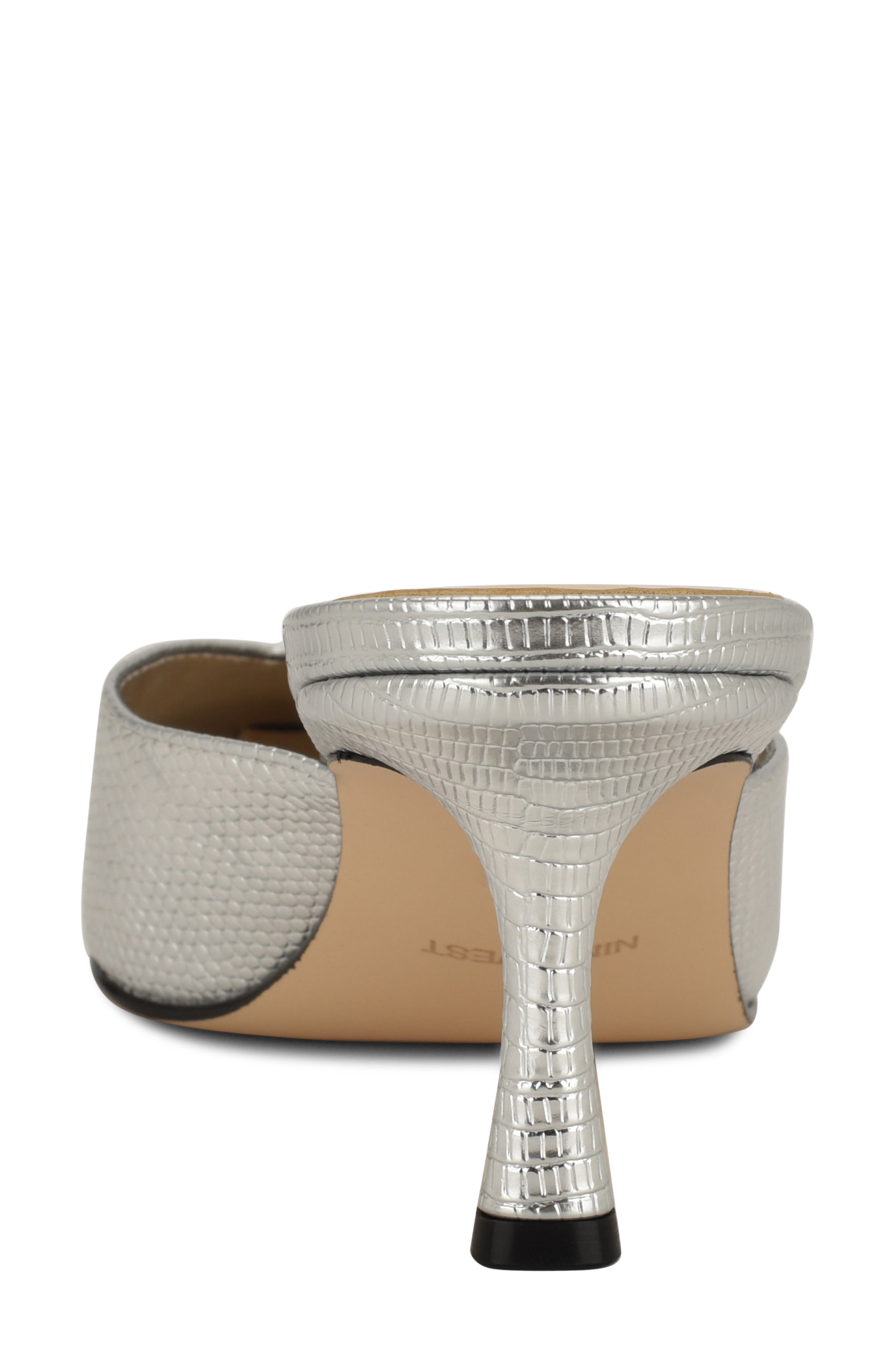 Nine West Camenla Mule, Alternate, color, Silver
