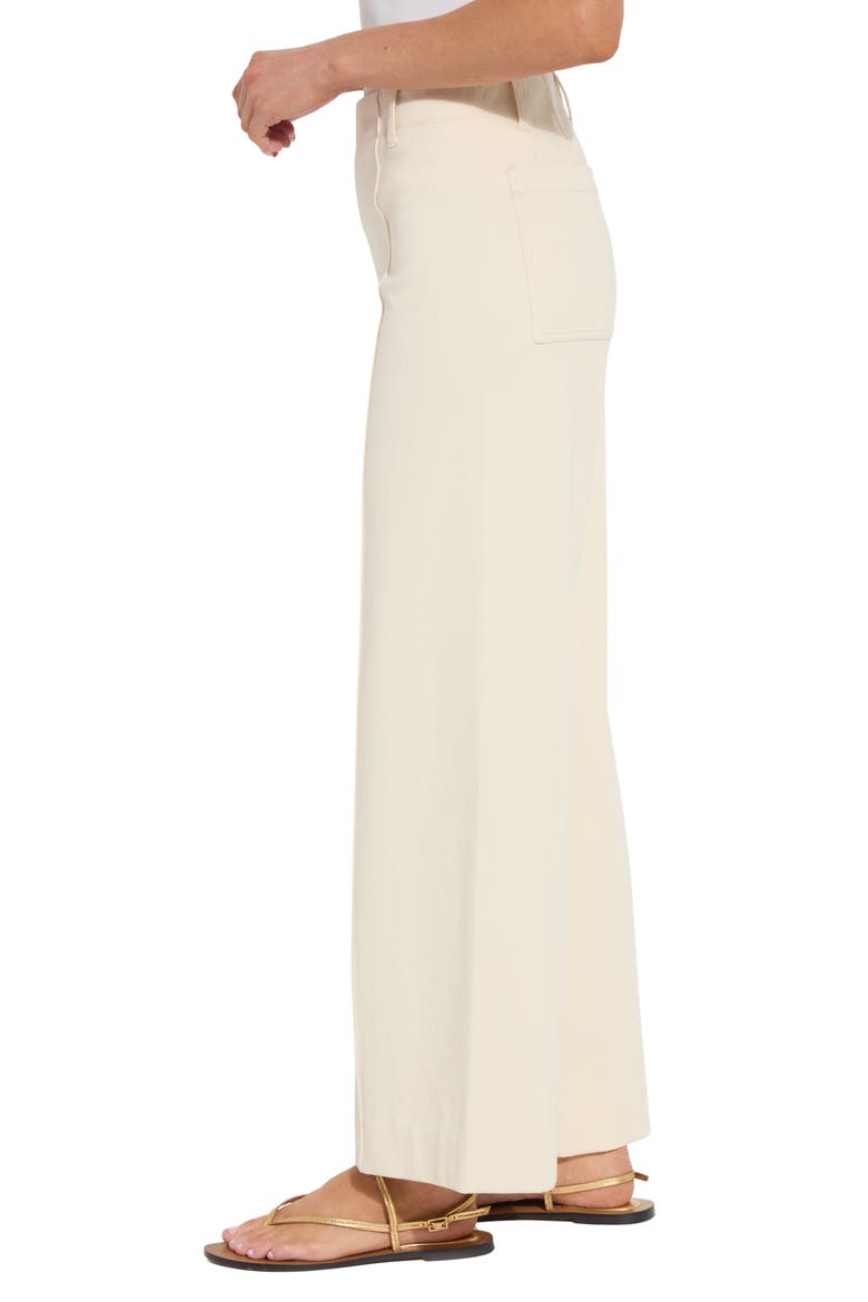 Nova High Waist Pintuck Wide Leg Jeans, Alternate, color, COCO CLAY