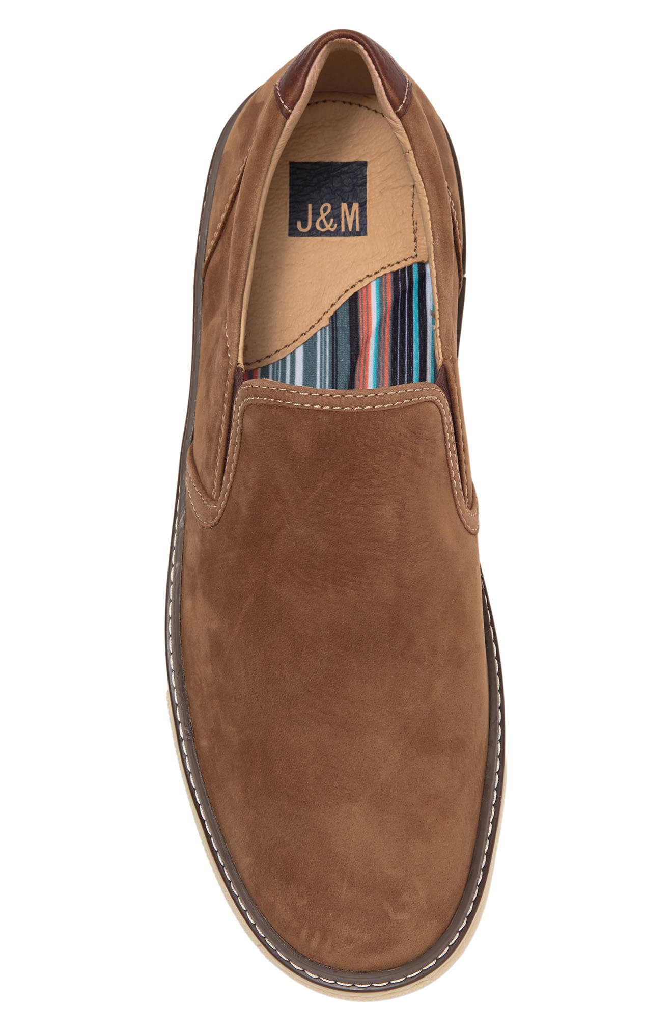 Johnston & Murphy JOHNSTON AND MURPHY Suede Slip-on Sneaker, Alternate, color, Brown Oiled