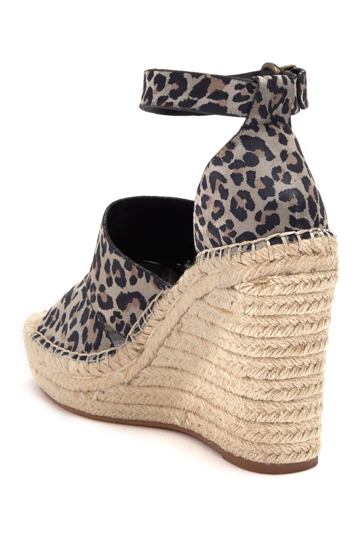 Sannibel Platform Wedge Sandal, Alternate, color, LEOPARD FAUX SUEDE