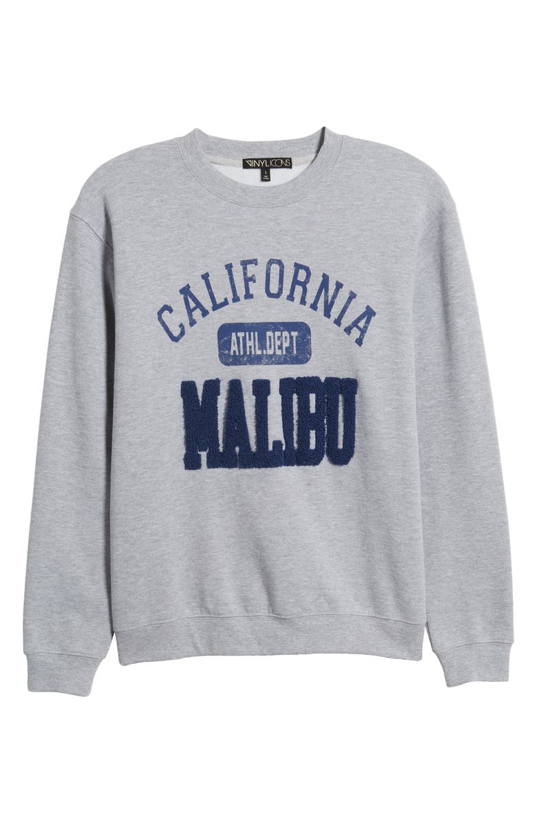 Vinyl Icons Malibu Varsity Graphic Sweatshirt, Alternate, color, 